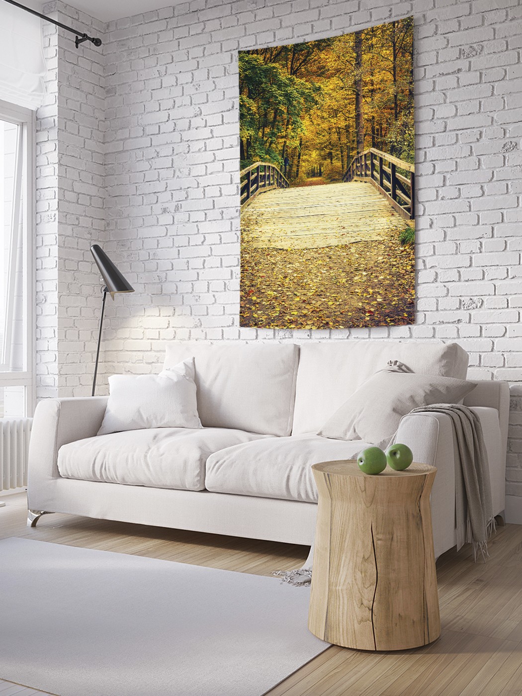 

Вертикальное фотопанно на стену JoyArty Мост в парке 150x200 см, Мост в парке