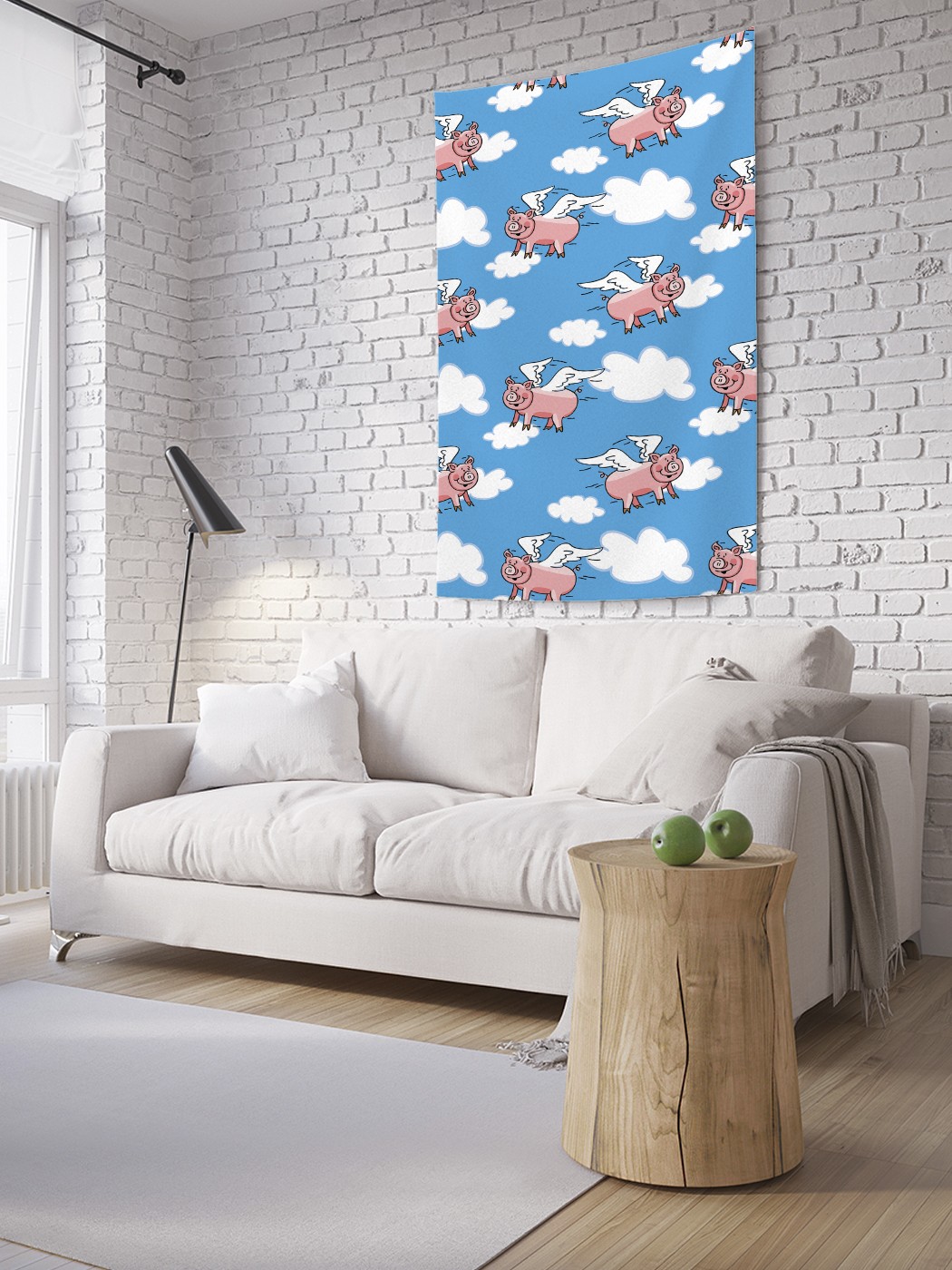 

Вертикальное фотопанно на стену JoyArty Небесные свиньи 150x200 см, Небесные свиньи