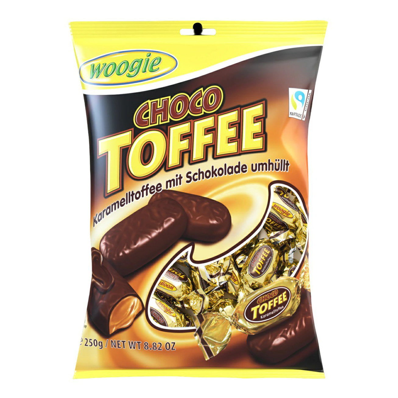 Конфеты шоколадные Woogie Choco Toffee карамель 250 г