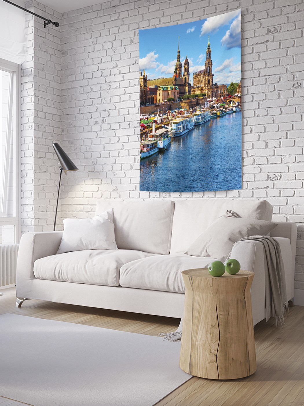 

Вертикальное фотопанно на стену JoyArty Речной причал 150x200 см, Речной причал