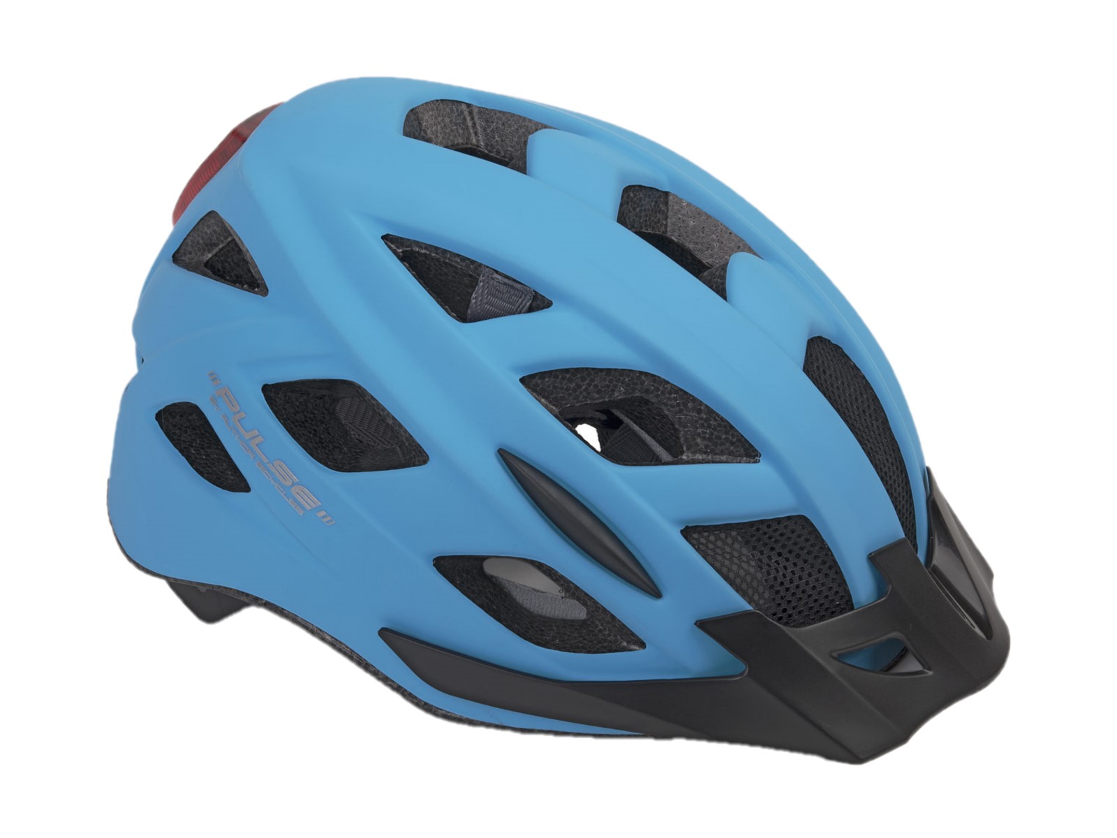 Шлем велосипедный 8-9001655 PULSE LED X8 16отв. 6д/2ф голубой 58-61см AUTHOR