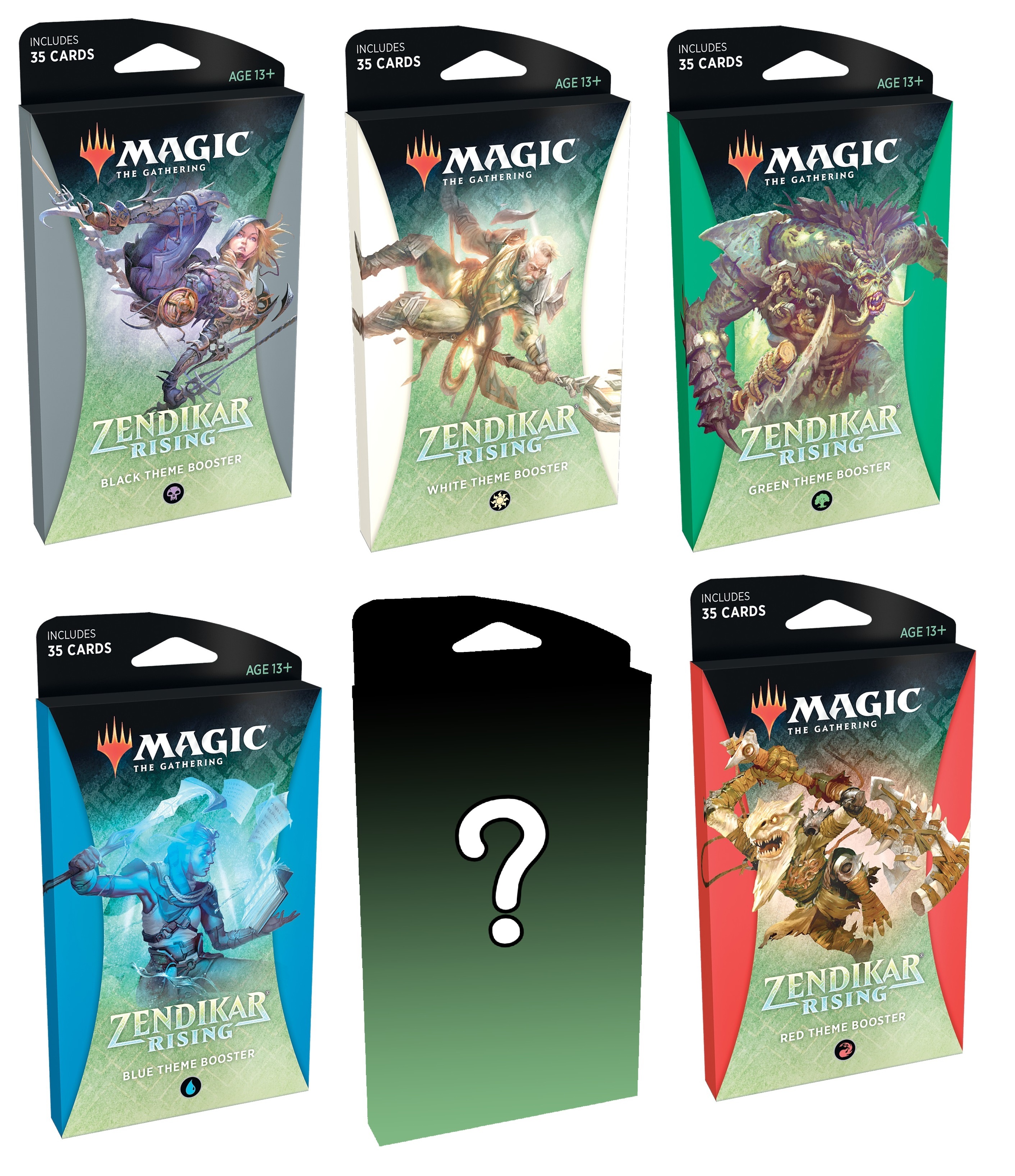 

Набор из 6 бустеров Wizards of the Coast издания Zendikar Rising, на английском языке
