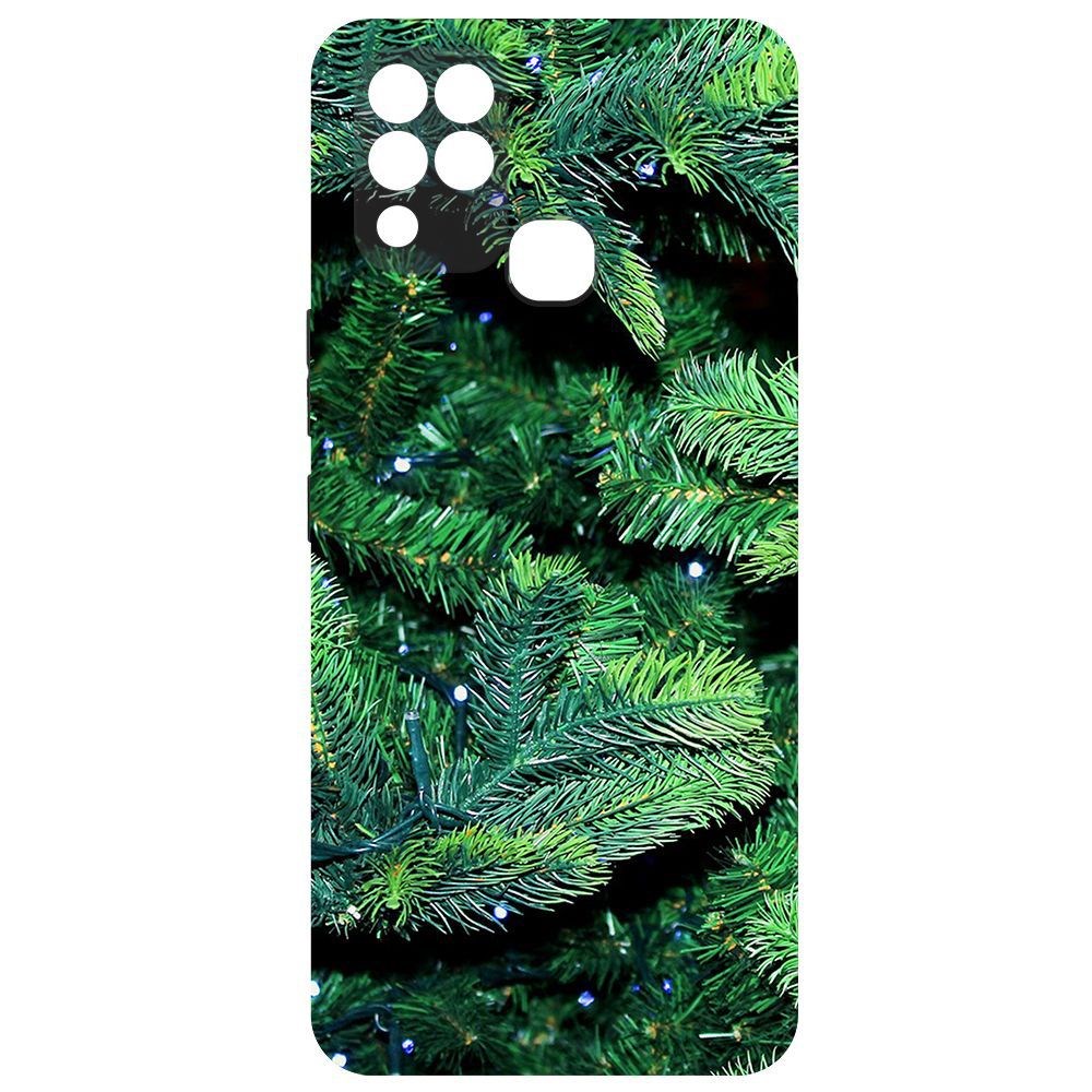 

Чехол-накладка Krutoff Софт Кейс Еловые лапки для Infinix Hot 11 черный