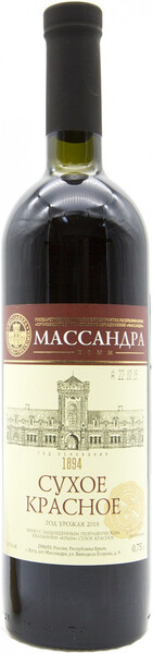 

Вино Массандра, Сухое красное, 0,75 л