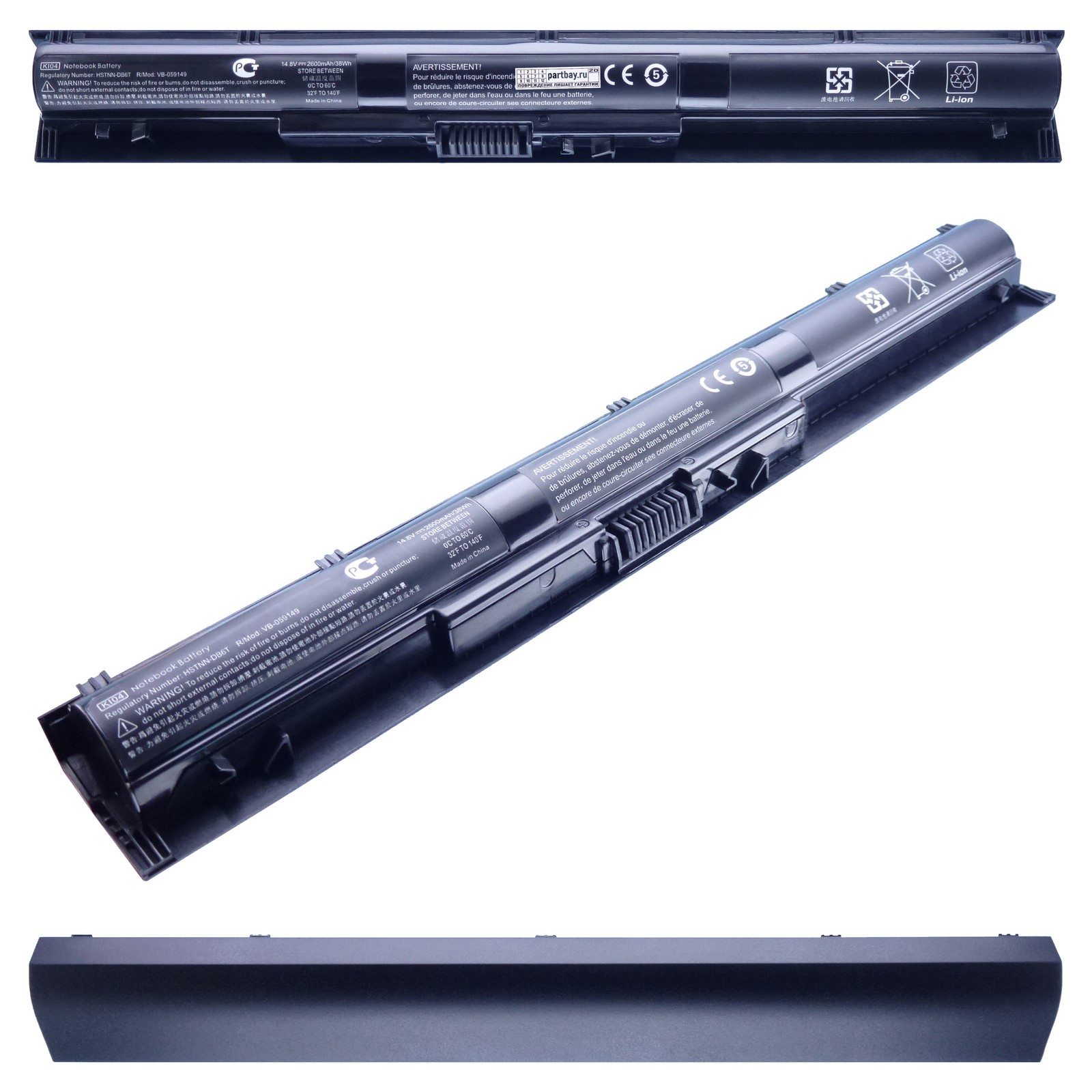 

Аккумулятор для ноутбука OEM для HP KI04