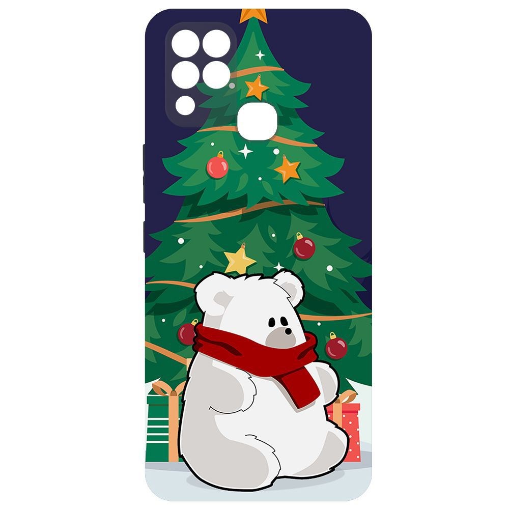 

Чехол-накладка Krutoff Софт Кейс Медвежонок для Infinix Hot 11 черный