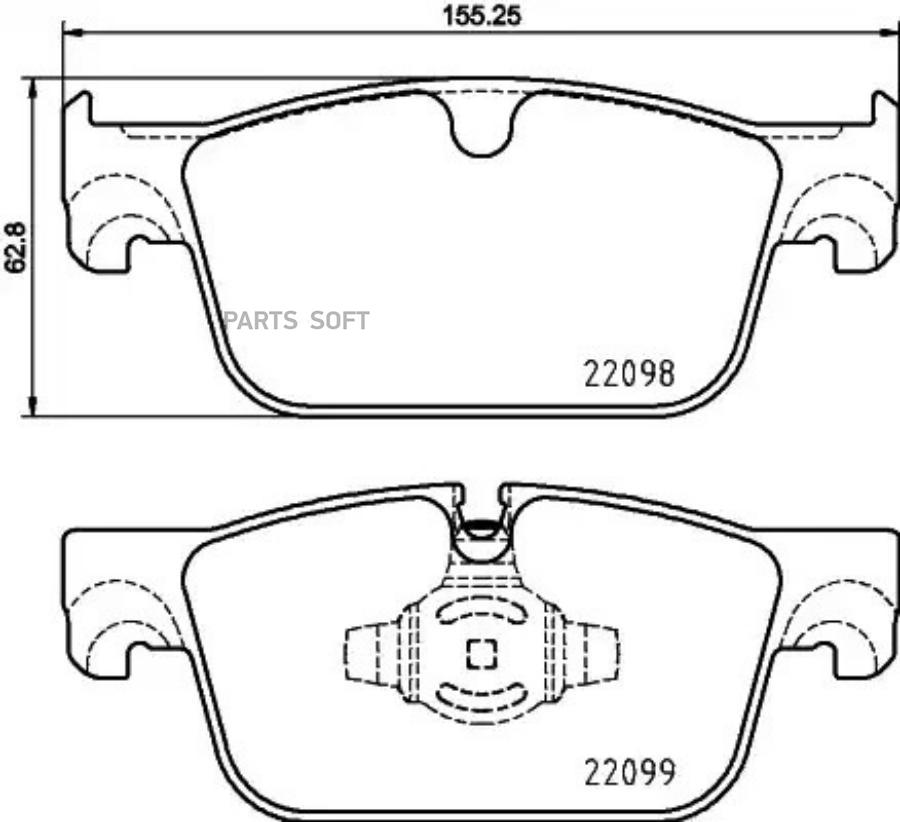

Тормозные колодки brembo передние P86028