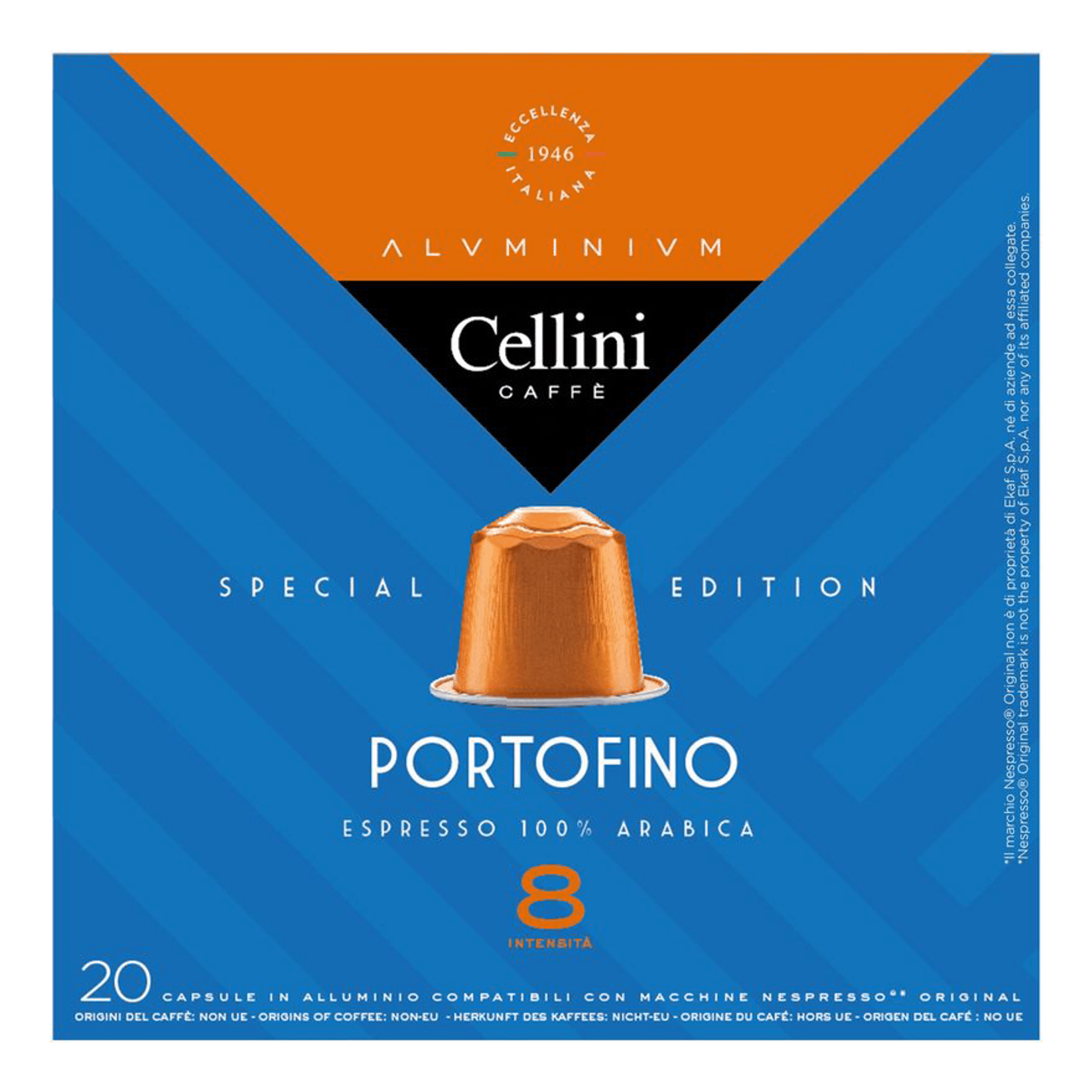 Кофе Cellini Portofino жареный молотый в капсулах 22 шт х 5 г