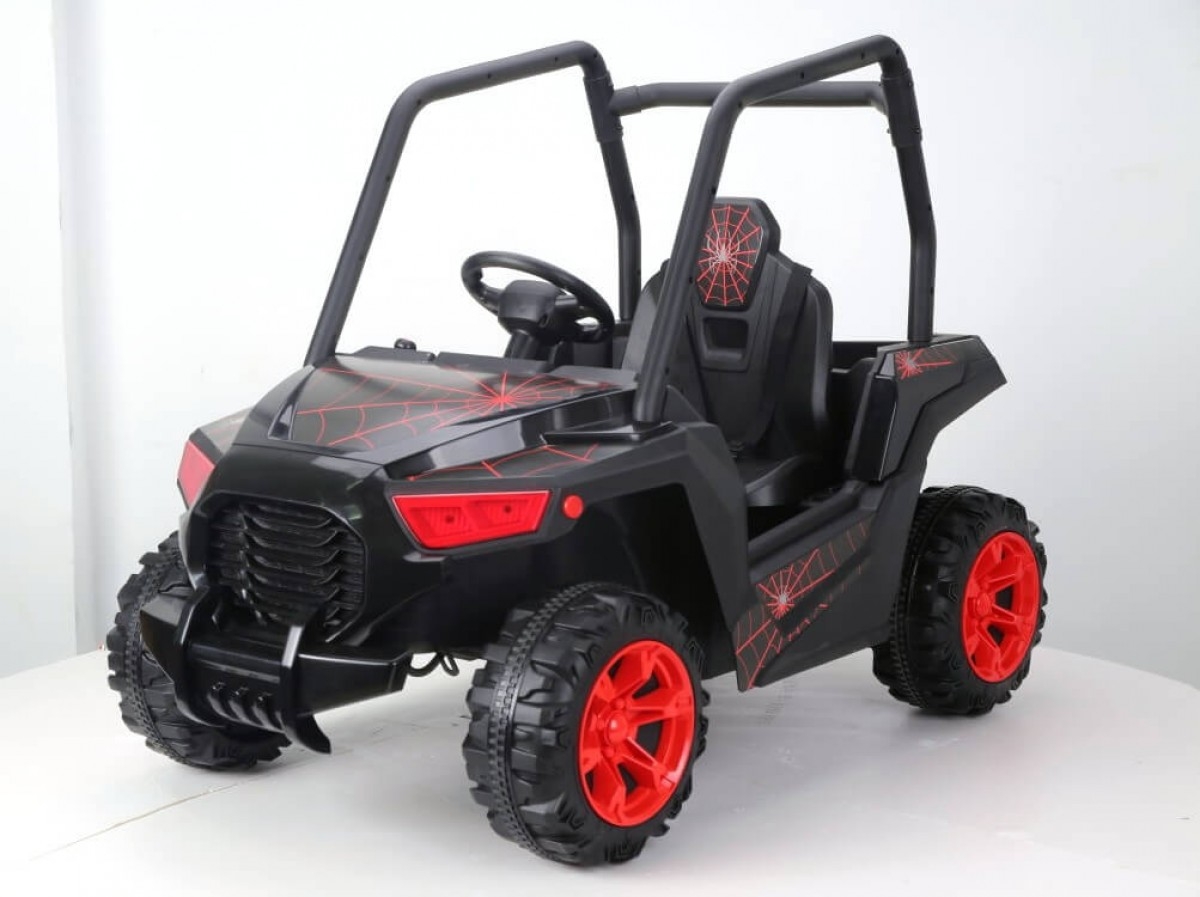 Электромобиль RIVERTOYS T333TT, черный Spider