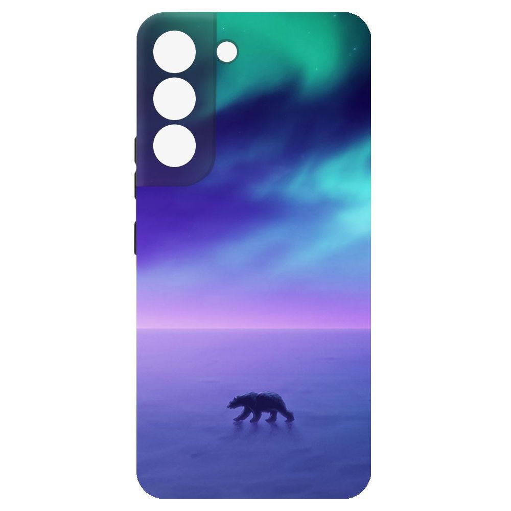 

Чехол-накладка Krutoff Софт Кейс Северное Сияние для Samsung Galaxy S22+ черный