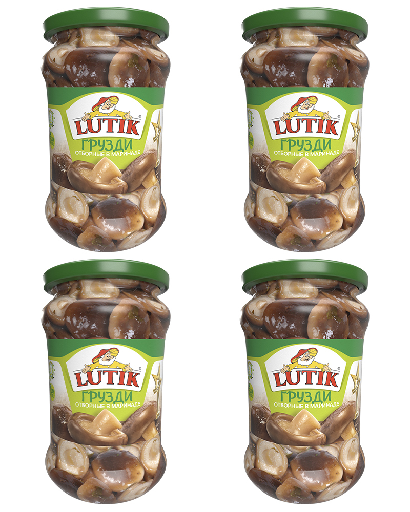 

Грузди отборные Lutik в маринаде, 314 мл. - 4 шт