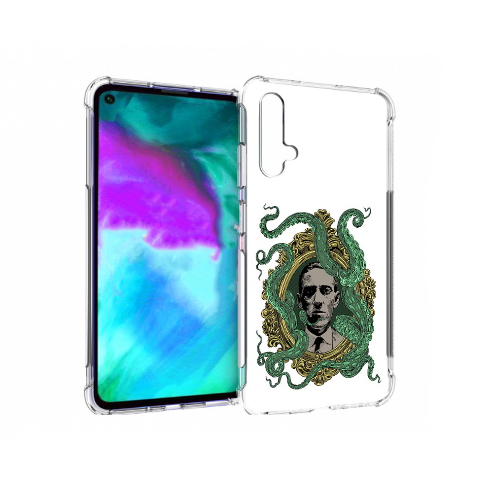 

Чехол бампер MyPads портрет с кракеном для Huawei nova 5T против, Прозрачный, Tocco
