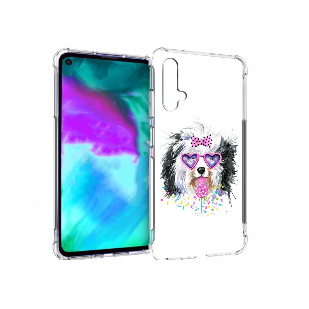 

Чехол бампер MyPads пушистик для Huawei nova 5T противоударный, Прозрачный, Tocco