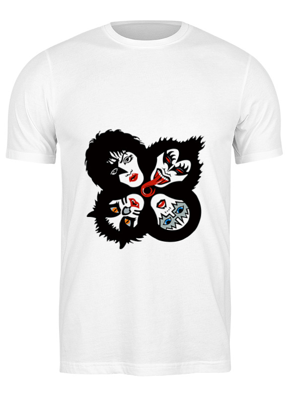 

Футболка мужская Printio Rock group kiss белая M, Белый, Rock group kiss