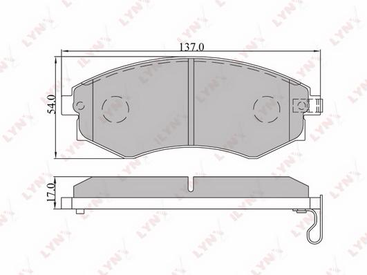 

Тормозные колодки LYNXauto передние BD-3607