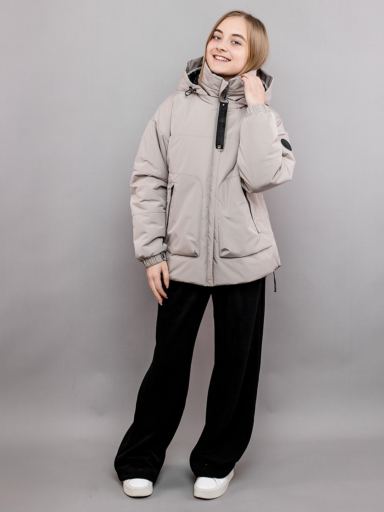 Куртка детская Batik Эффи, серебристо-бежевый, 146