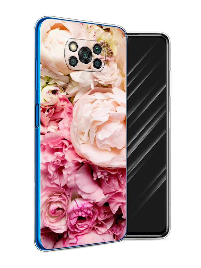 

Чехол Awog на Poco X3/X3 Pro "Пионы яркие", Разноцветный, 310650-8