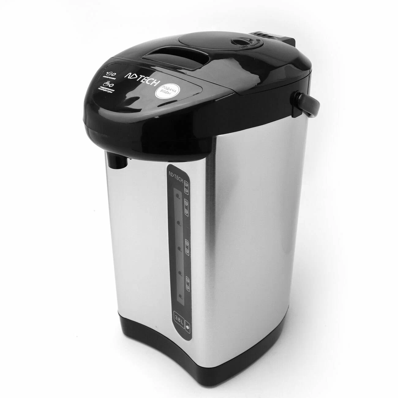 

Термопот NDTech ET038 3.8 л серебристый, черный, ET038