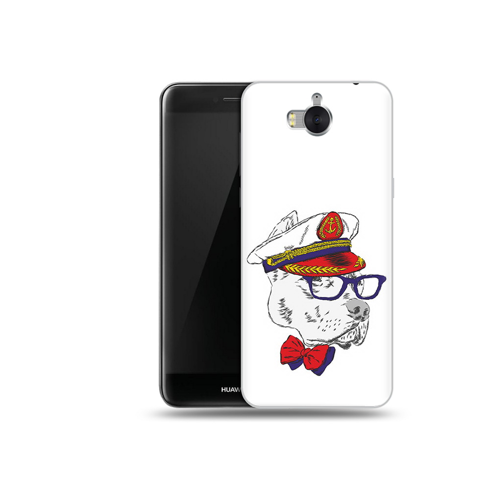 

Чехол MyPads Tocco для Huawei Y5 бульдог (PT91582.58.251), Прозрачный, Tocco