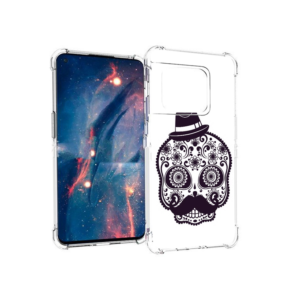 

Чехол MyPads Tocco для OnePlus 10 Pro разрисованный скелет (PT224239.133.575), Прозрачный, Tocco