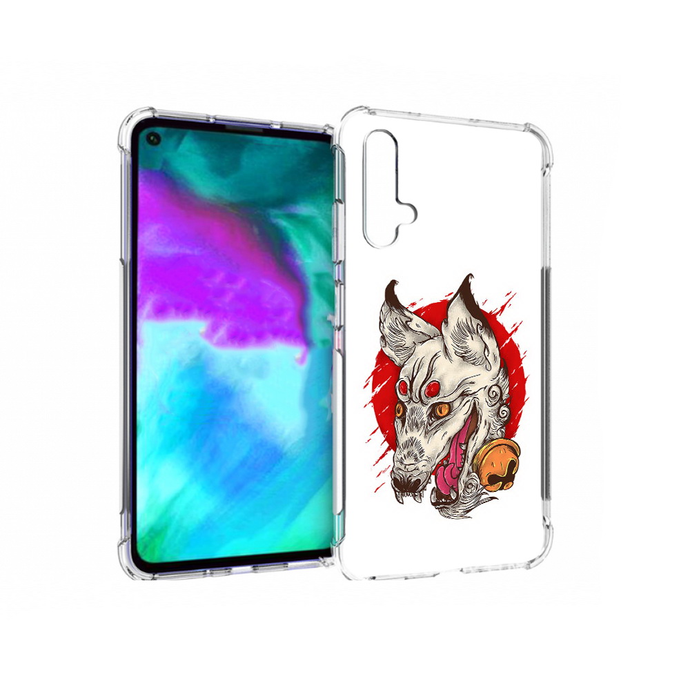 

Чехол бампер MyPads страшная собака для Huawei nova 5T противоуд, Прозрачный, Tocco