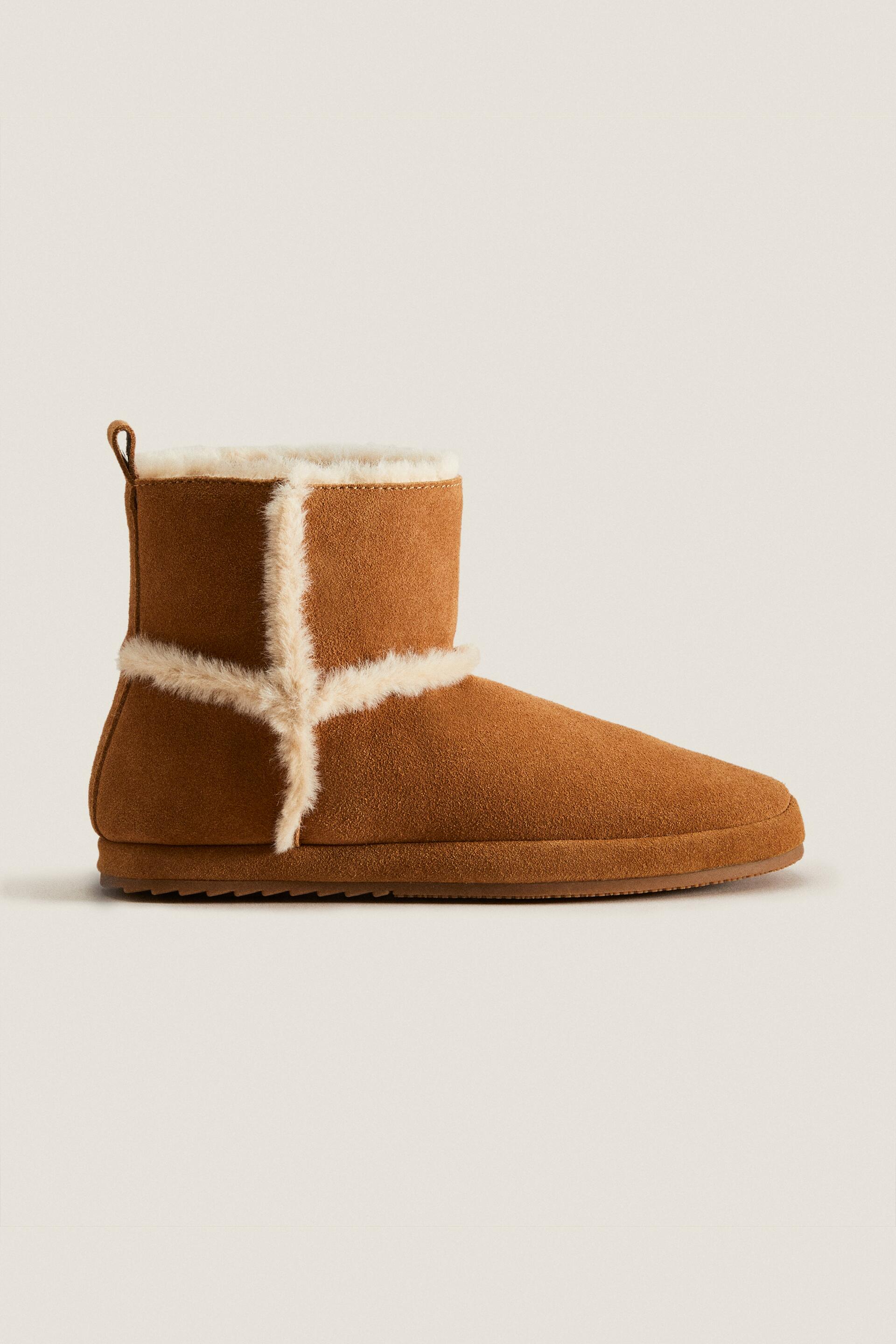 

Угги женские ZARA 11219800 коричневые 38 RU (доставка из-за рубежа), 11219800