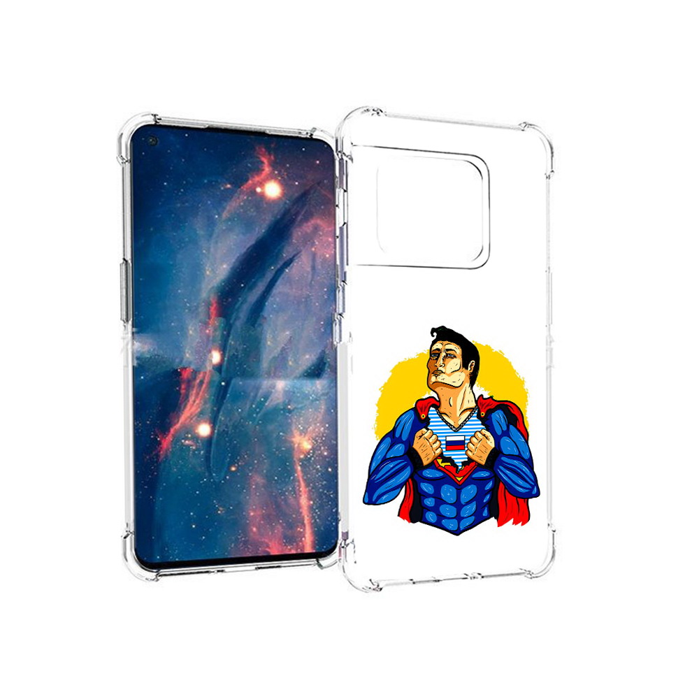 

Чехол MyPads Tocco для OnePlus 10 Pro русский супермен (PT224239.133.591), Прозрачный, Tocco