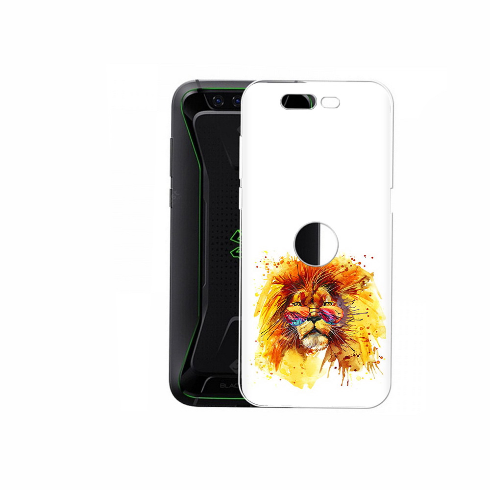

Чехол MyPads Tocco для Xiaomi Black Shark лев в очках (PT144492.337.436), Прозрачный, Tocco