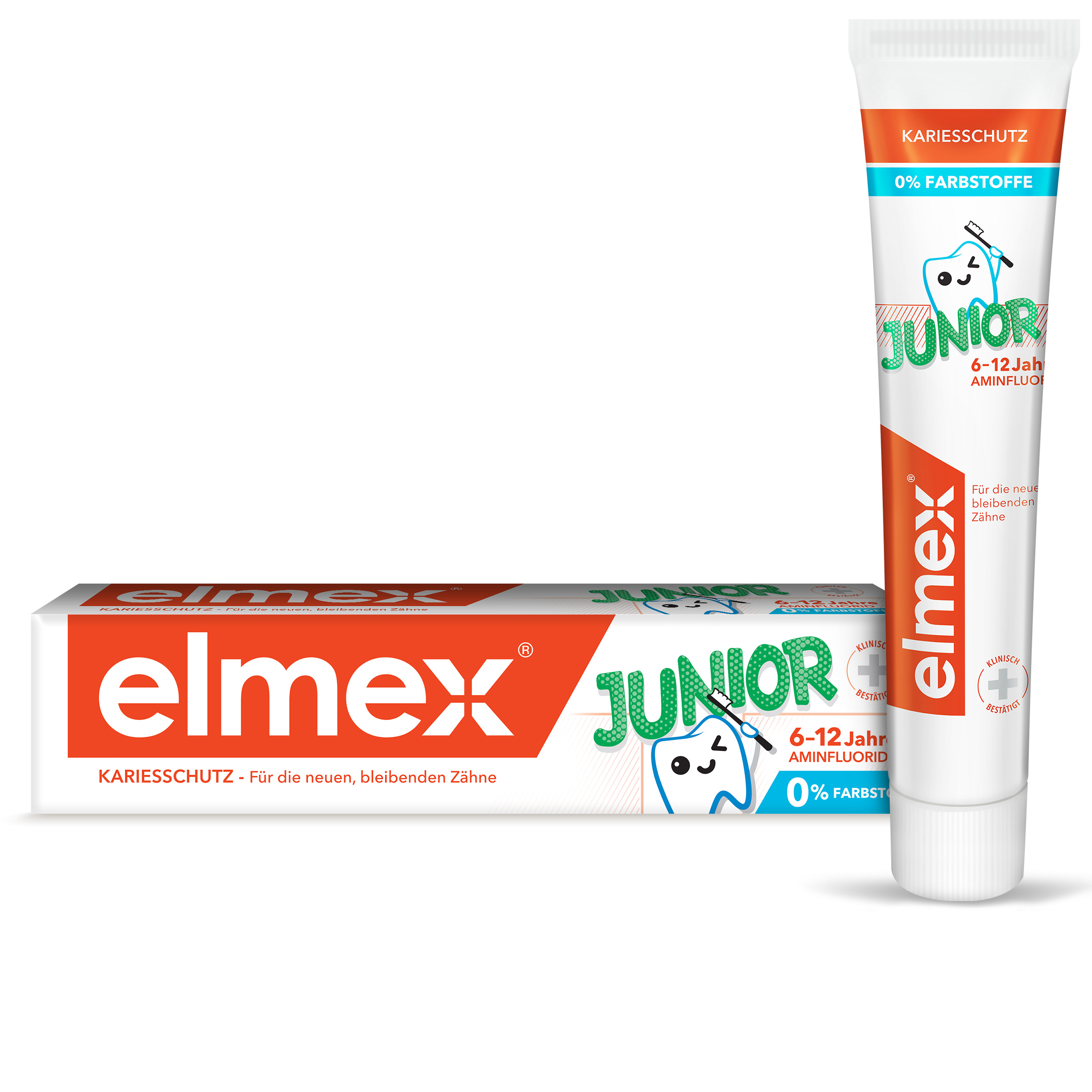 Детская зубная паста Elmex Junior 6-12 лет, 75 мл