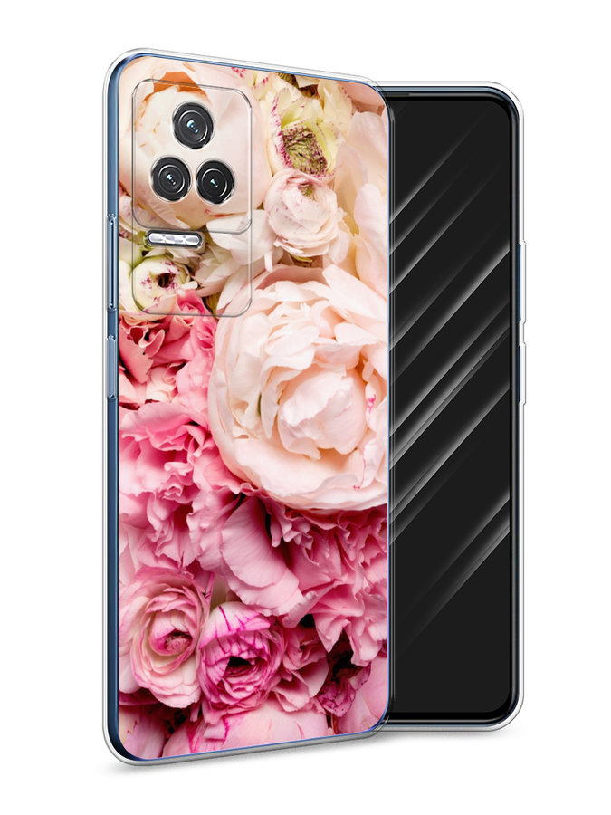 

Чехол Awog на Xiaomi Redmi K50 "Пионы яркие", Разноцветный, 312250-8