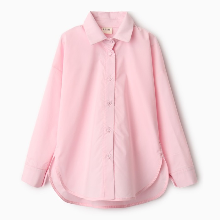 MINAKU Рубашка для девочки MINAKU цвет розовый, рост 122 см