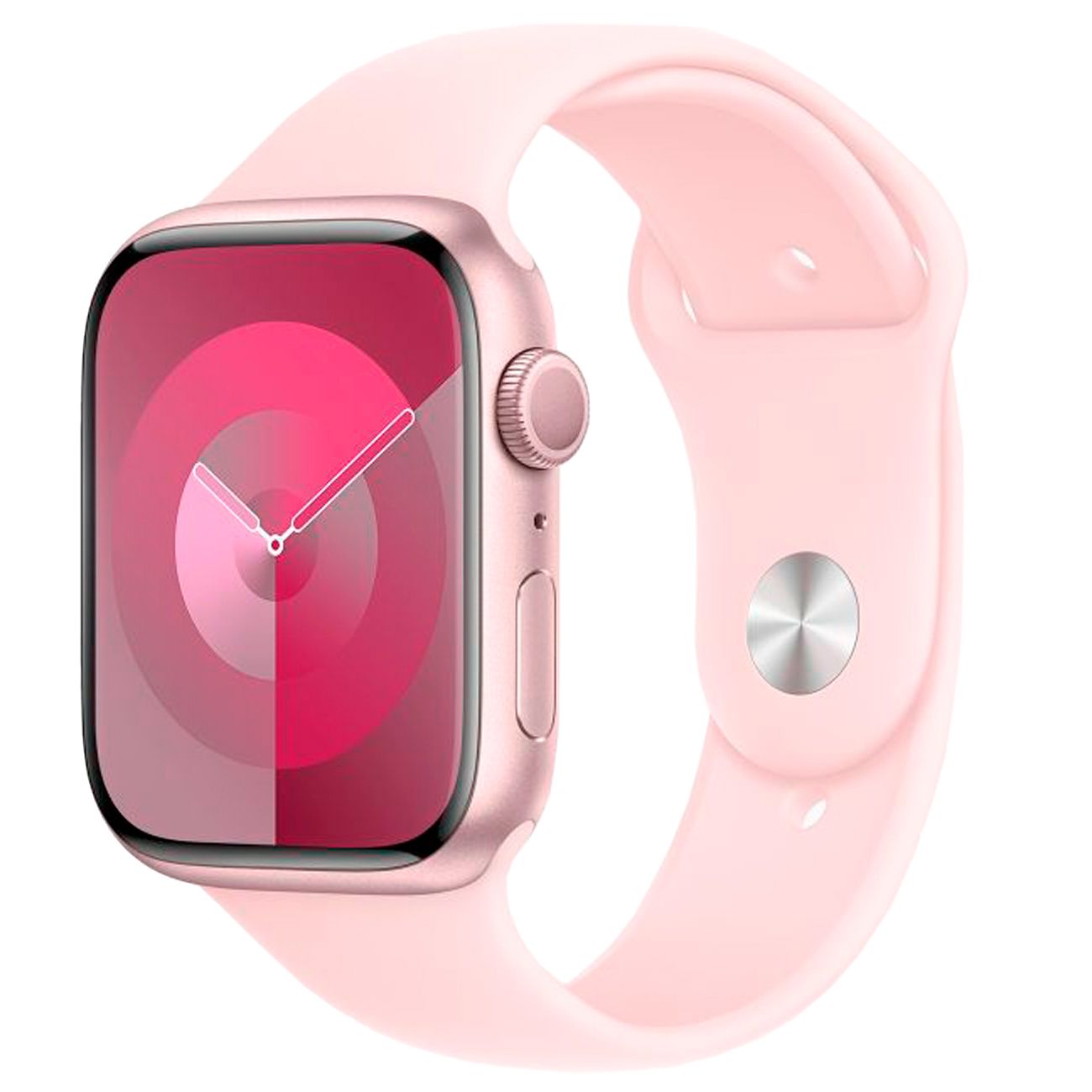 

Смарт-часы Apple Watch S9 GPS 45mm Pink Aluminium Case with Light Pink Sport Band M/L, Watch Series 9 GPS 45mm Pink Aluminium Case with Light Pink Sport Band M/L