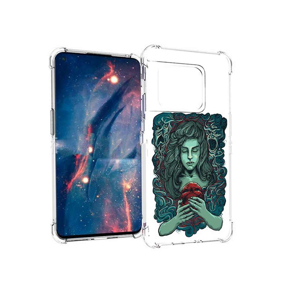 

Чехол MyPads Tocco для OnePlus 10 Pro спящая девушка (PT224239.133.619), Прозрачный, Tocco