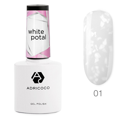 

Гель-лак ADRICOCO White Potal №01 Крылья ангела