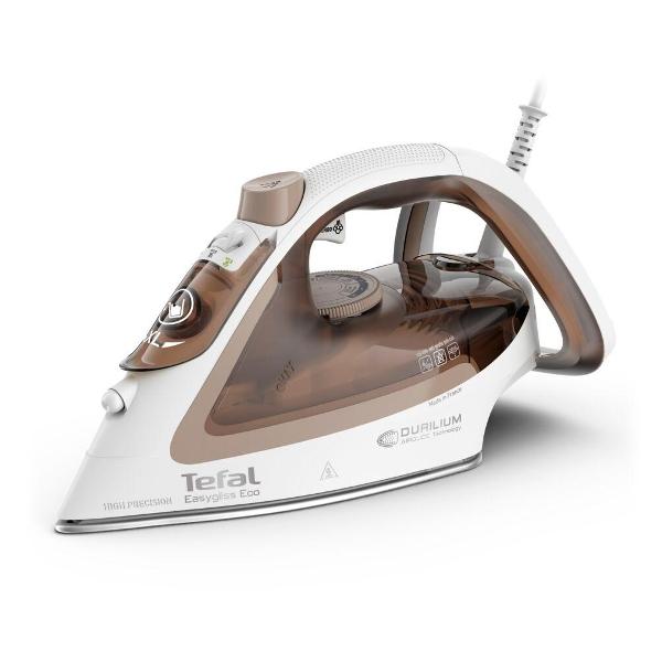 Утюг Tefal Easygliss Eco FV5780E1 белый, золотистый утюг tefal easygliss plus 2 fv5735e0 синий белый