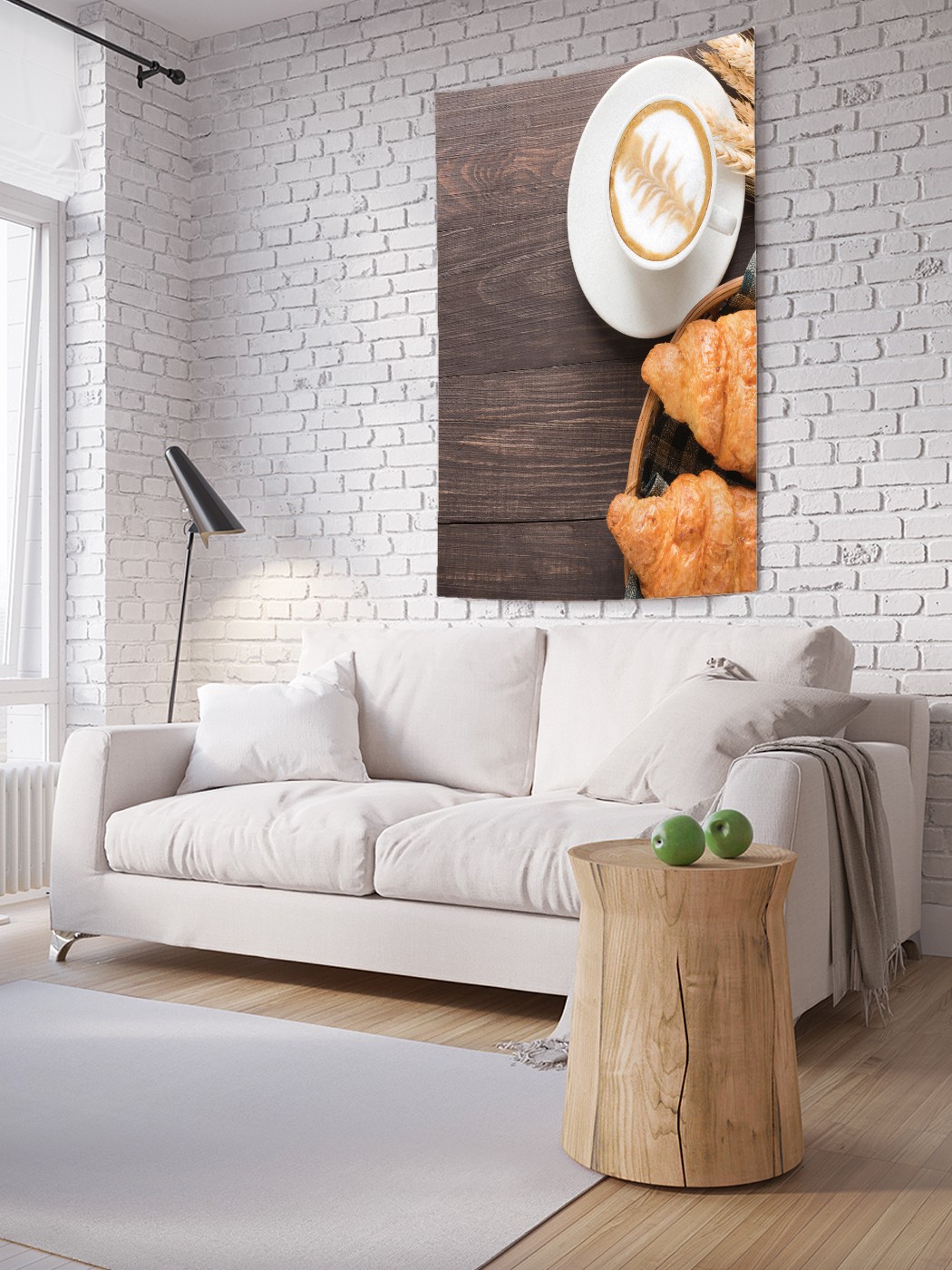 

Вертикальное фотопанно на стену JoyArty Кофе с круассаном 150x200 см, Кофе с круассаном
