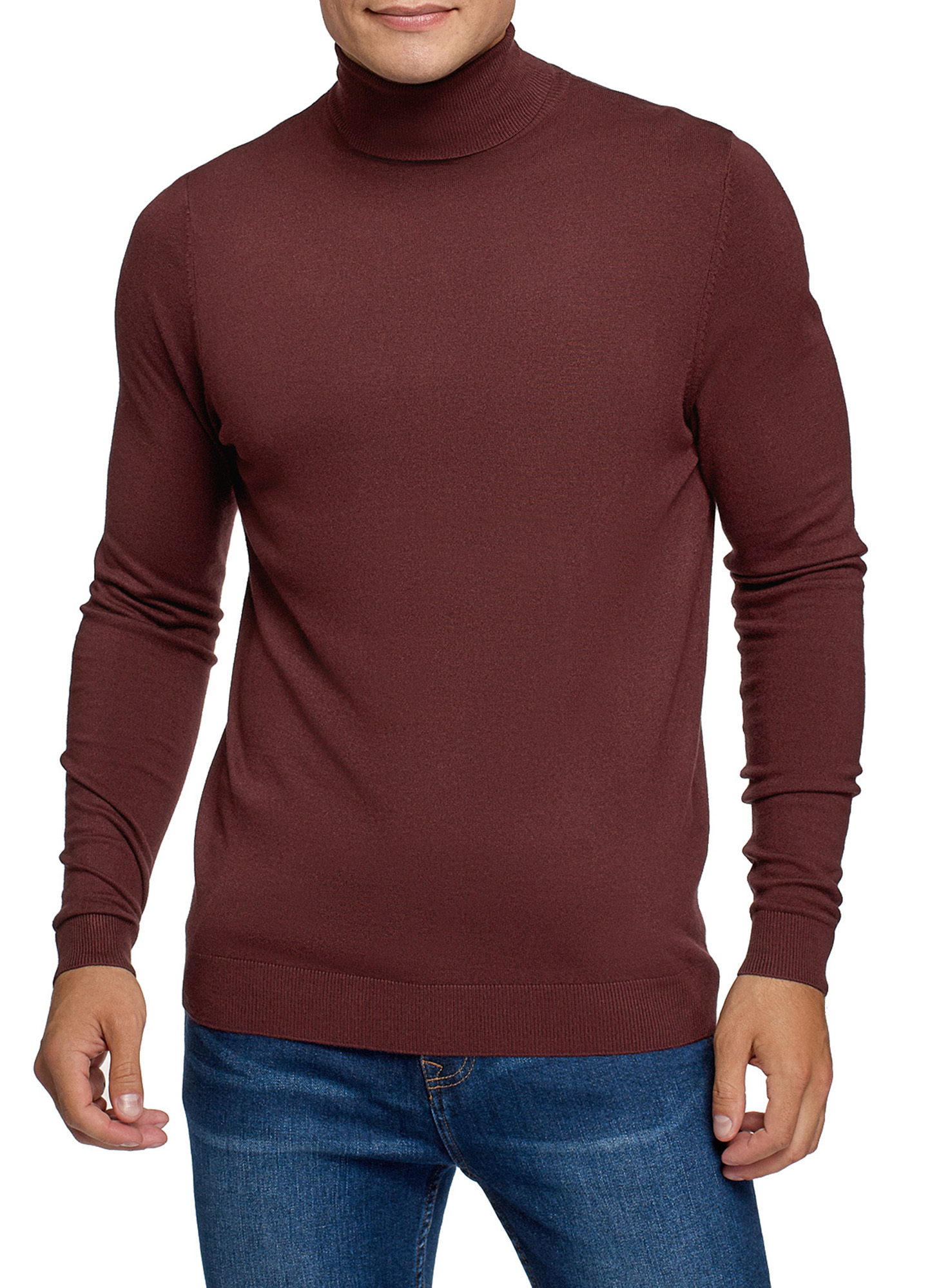 

Водолазка мужская oodji 4B312003M-3 красная 2XL, Красный, 4B312003M-3