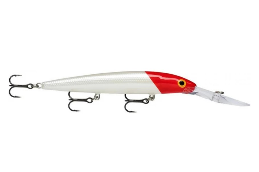 

Воблер cуспендер Rapala Downdeep Husky Jerk DHJ12-RH (2,4м-5,9м,12 см 15 гр), Белый;красный, Down Deep Husky Jerk