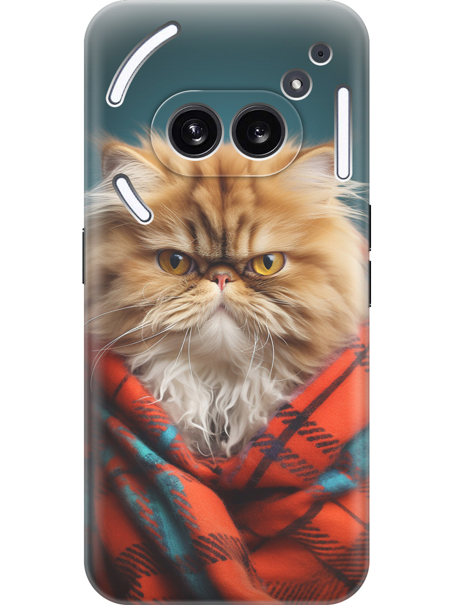

Силиконовый чехол на Nothing Phone (2a) с принтом "Недовольный котик", Прозрачный;красный;синий, 782627612