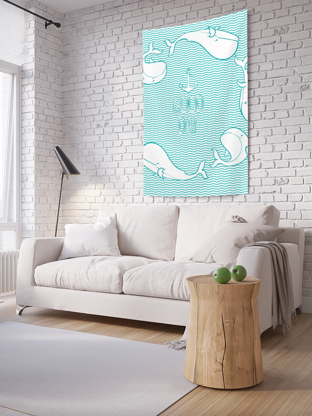 

Вертикальное фотопанно на стену JoyArty Китовая радость 150x200 см, Китовая радость