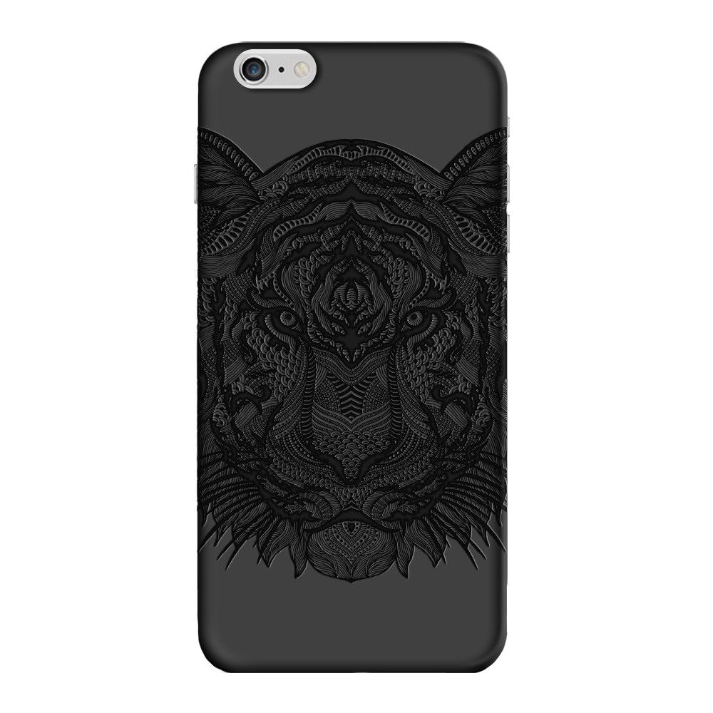 

Чехол и защитная пленка для Apple iPhone 6 Plus Deppa Art Case Black тигр, Черный