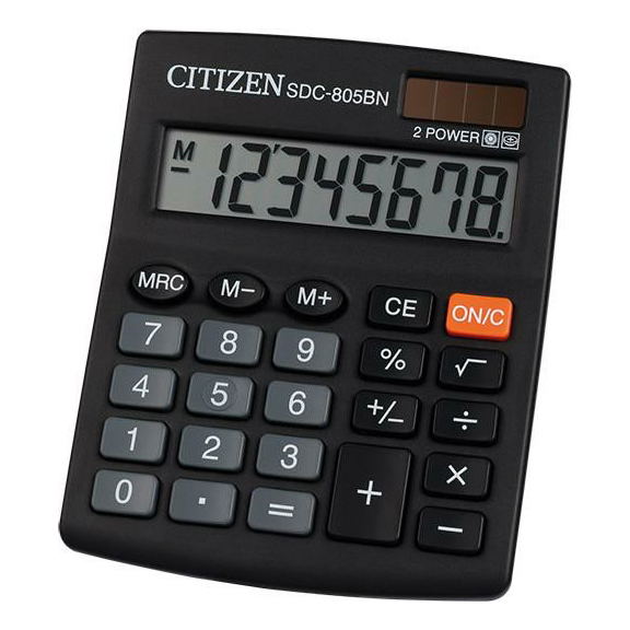 

Калькулятор Citizen SDC805BN