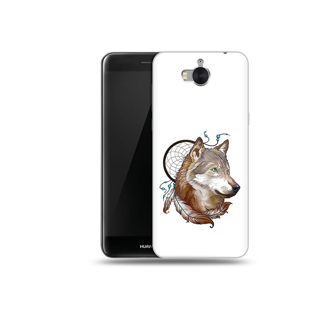 

Чехол MyPads Tocco для Huawei Y5 волк и ловец снов (PT91582.58.269), Прозрачный, Tocco