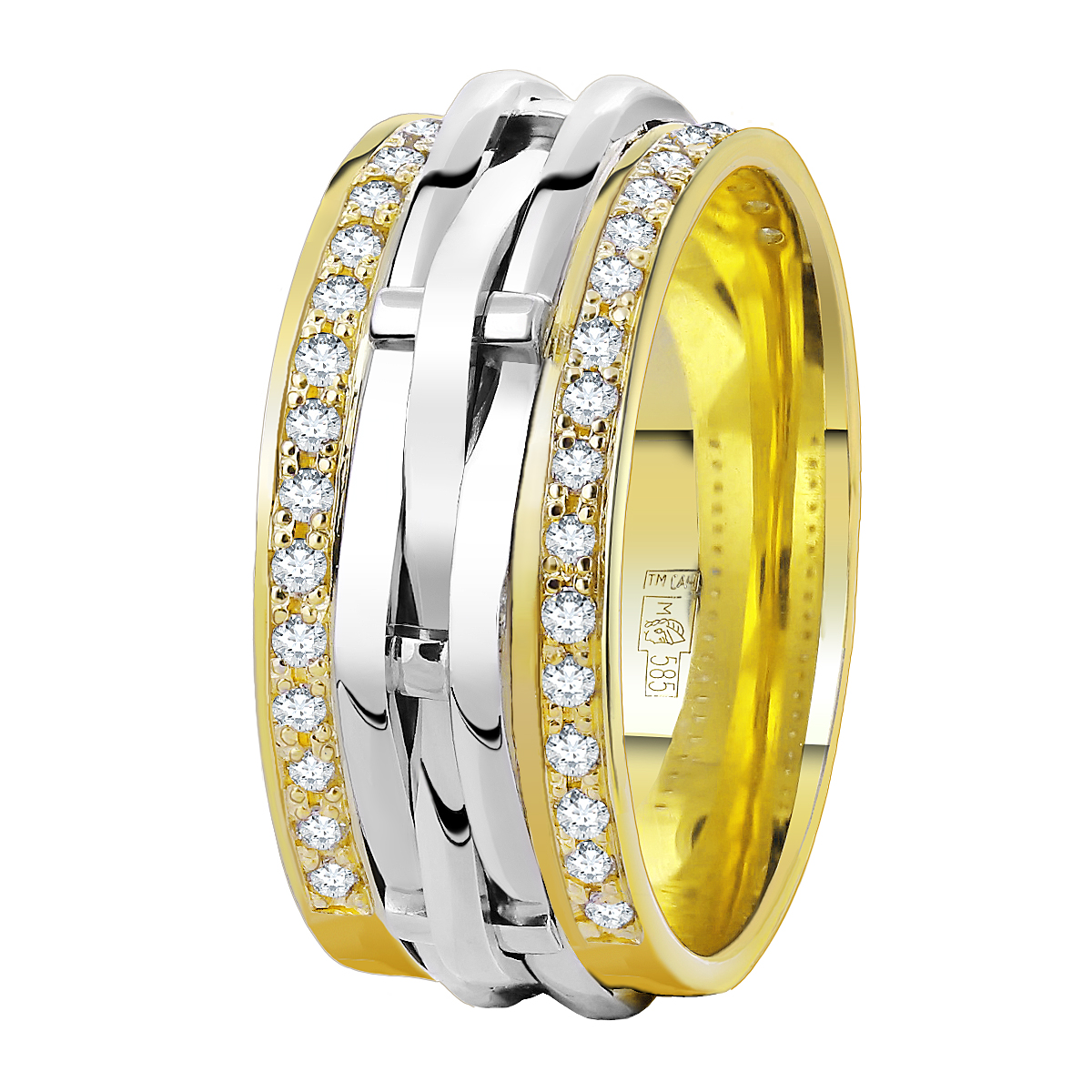 Кольцо из золота р.17 Azade 1000319, бриллиант