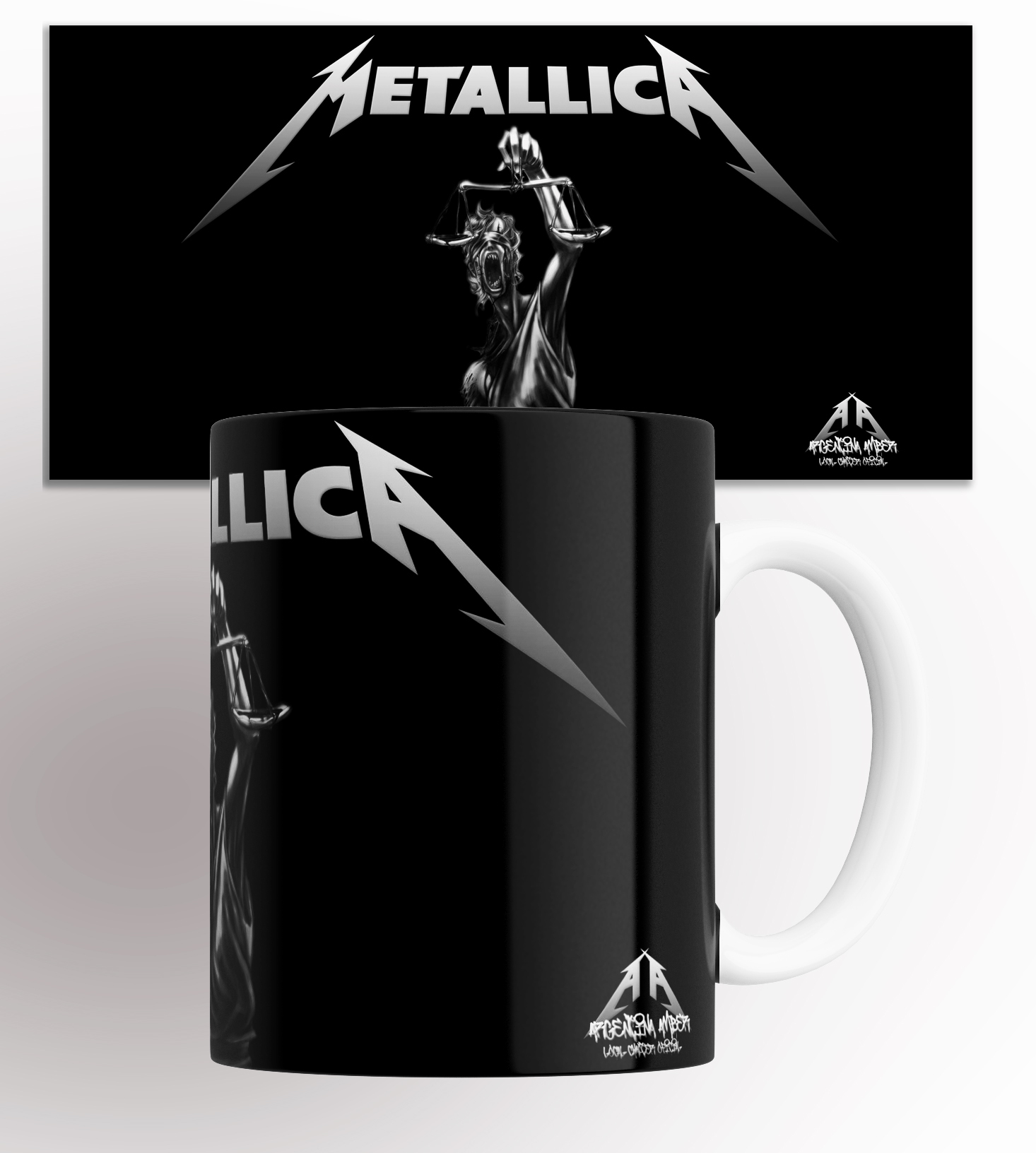 

Кружка с принтом Металлика Metallica, Кружка с принтом Металлика/Metallica/330 мл.