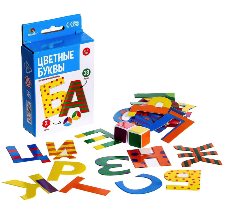 

Развивающая игра ZABIAKA Цветные буквы 6978716