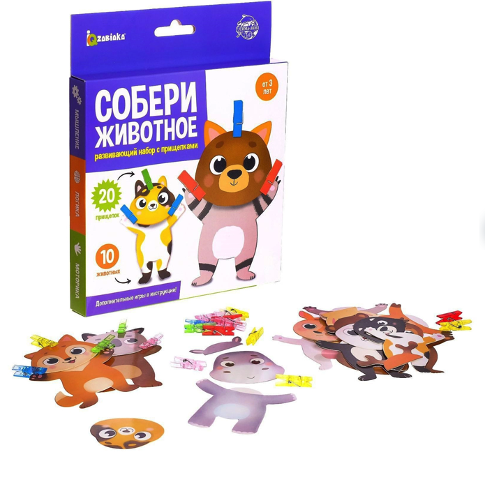 

Развивающая игра ZABIAKA развивающая, Собери животное 6853245