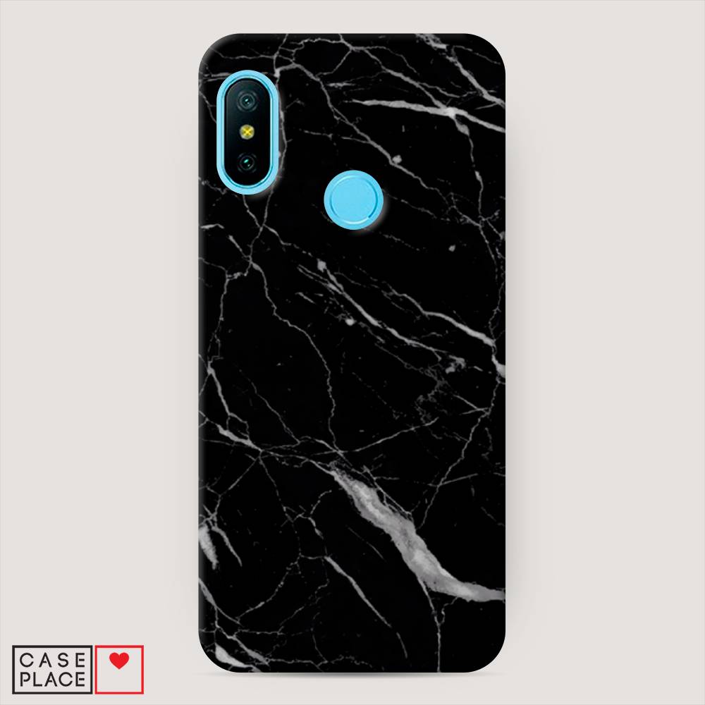 

Пластиковый чехол "Черный минерал" на Xiaomi Redmi 6 Plus, 33920-2