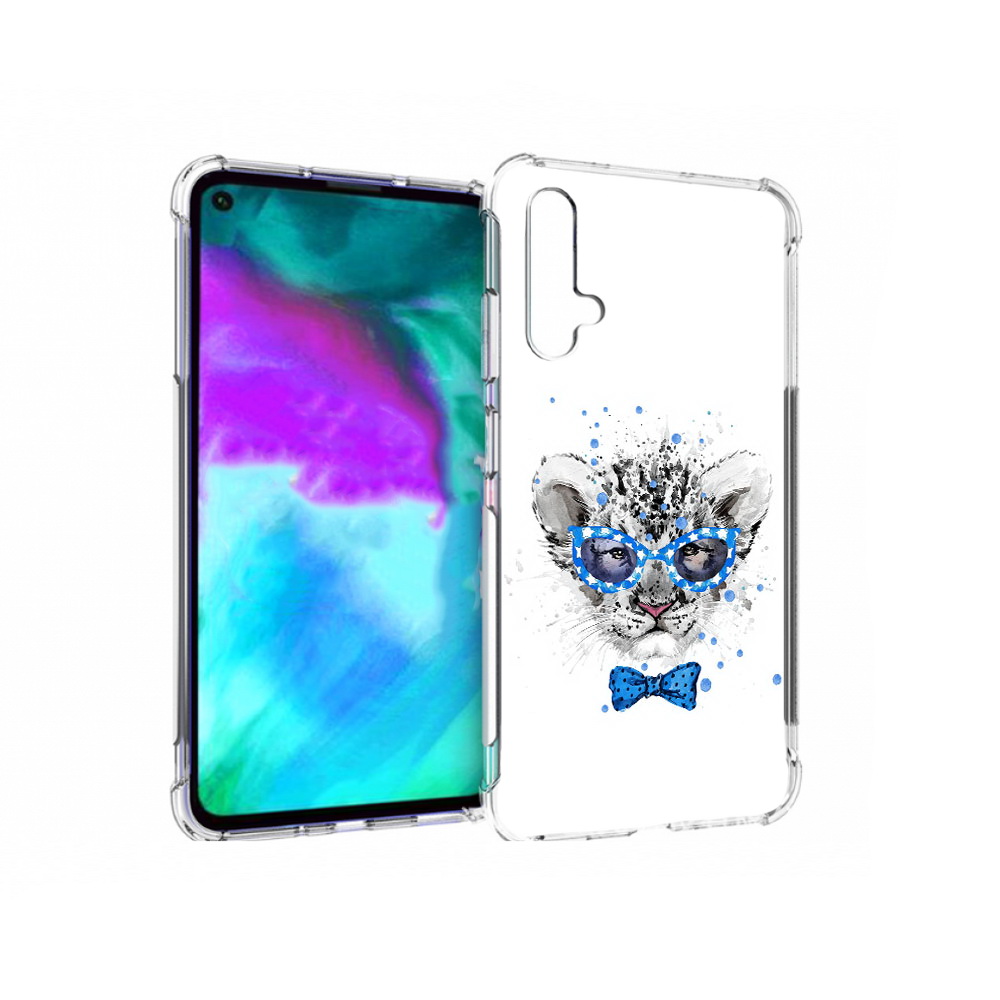 

Чехол бампер MyPads тигренок с бабочкой для Huawei nova 5T проти, Прозрачный, Tocco