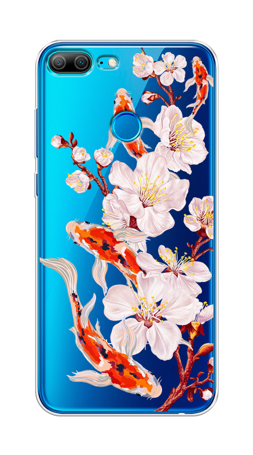 

Чехол на Honor 9 Lite "Карпы и сакура", Оранжевый;розовый;бежевый;прозрачный, 64250-1